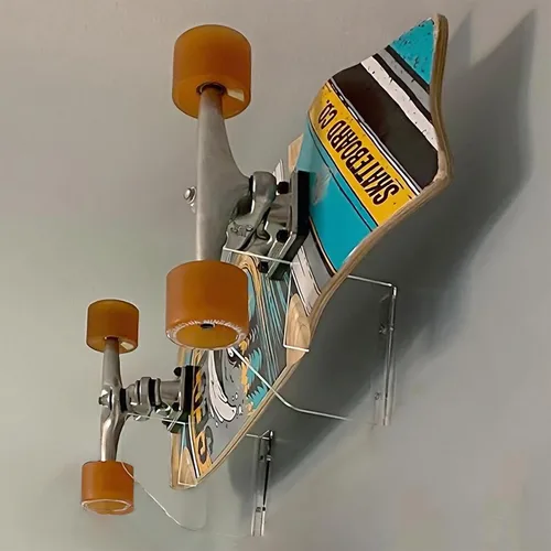 WANLIAN Soporte de pared para monopatín, soporte de pared para patineta, estante de exhibición de montaje en pared, estante de montaje en pared para