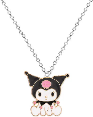 Collar Kawaii My Melody And Kuromi Bff Collar para 2 bonitos collares estéticos colgantes, Acero aleado, vidrio aventurina