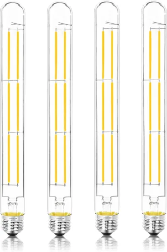 Miniatura 31 de Bombillas LED tubulares T10 de 5 pulgadas, bombillas Edison vintage E26 de 4000 K, regulables, 4 W igual a 40 vatios, 400 lúmenes, bombillas