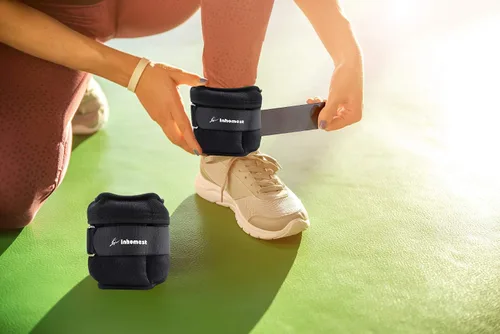 Miniatura 5 de Pesas de tobillo ajustables de 1-5/10/12 libras, pesas para piernas para hombres y mujeres, pesas de muñeca y tobillo para terapia física, yoga