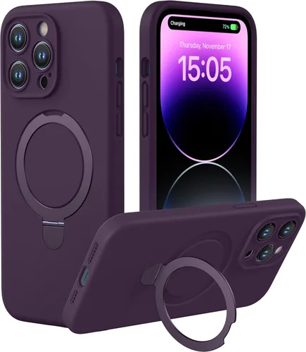 Miniatura 18 de CellEver Funda magnética fuerte para iPhone 14 Pro Max [para carga MagSafe] [protección de cámara] protección de alta resistencia, funda de silicona