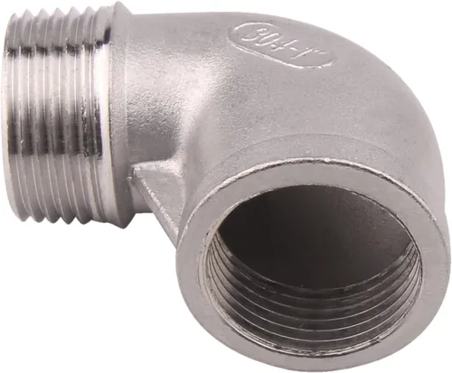 Miniatura 5 de Codo de calle 90 grados, rosca macho x hembra NPT de 1 pulgada SUS304