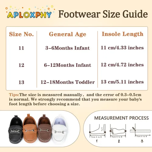 Miniatura 6 de Aploxphy Mocasines clásicos para bebés, niñas y niños, zapatos de vestir Oxford para bebés y niñas, zapatos de vestir para precaminantes, mocasines