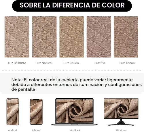 Miniatura 5 de Genina Fundas de asiento impermeables para sillas de comedor, fundas para sillas de comedor, fundas para sillas de cocina (caqui, 4 piezas)