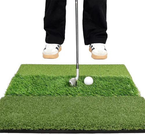 Miniatura 9 de Premium Golf Hitting Mat, 10mm Foam Padding with Rubber Backing Golf Mat, Golf Practice Mat for Indoor and Outdoor Training