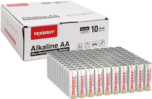 Miniatura 9 de Tenergy Batería alcalina AA de 1.5 V no recargable para relojes, controles remotos, juguetes y dispositivos electrónicos, pilas AA de repuesto, 24
