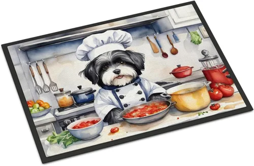 Miniatura 101 de Caroline's Treasures DAC6179MAT Affenpinscher - Tapete para puerta delantera, para interiores y exteriores, para entrada, antideslizante, lavable
