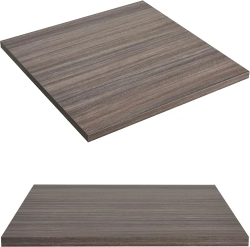 Miniatura 6 de Kaboon Mesa universal de 24 x 24 pulgadas, paquete de 2, solo encimera reversible de melamina, uso doméstico o comercial en interiores, 1 pulgada