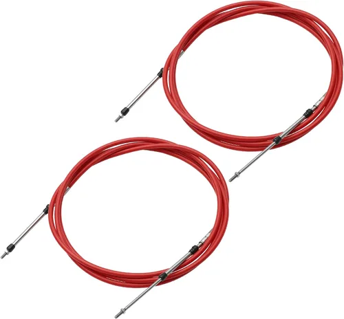 uxcell Cable de caja de control remoto de cambio de acelerador marino de 11 pies 11.2 ft de 134 pulgadas para motor fuera de borda Sistema de