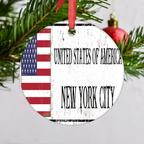 Miniatura 17 de Adornos de Navidad de Estambul 2023, bandera de pavo, decoraciones de Navidad para árbol, país, ciudad, recuerdo, fiesta, vacaciones, decoraciones