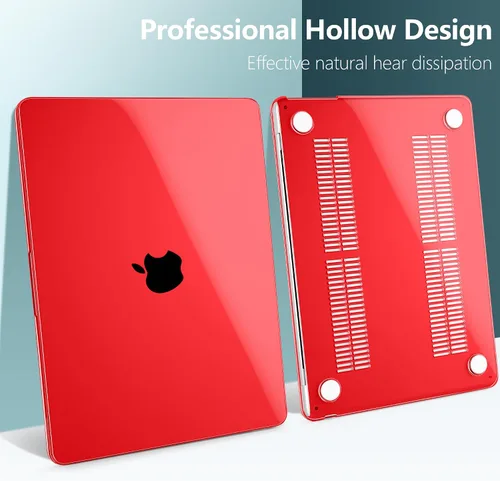 Miniatura 5 de TWOLSKOO Funda compatible con M4 MacBook Air de 15 pulgadas versión 2025-2023 M4 A3241 M3 A3114 M2 A2941, carcasa rígida de plástico, protector