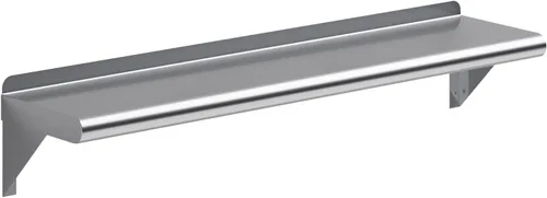 Miniatura 14 de AmGood Estante de pared de acero inoxidable de 60 pulgadas de largo x 6 pulgadas de profundidad Certificado NSF Estantería de metal