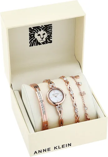 Miniatura 2 de Anne Klein - Conjunto de reloj y pulsera con cristales Swarovski para mujer