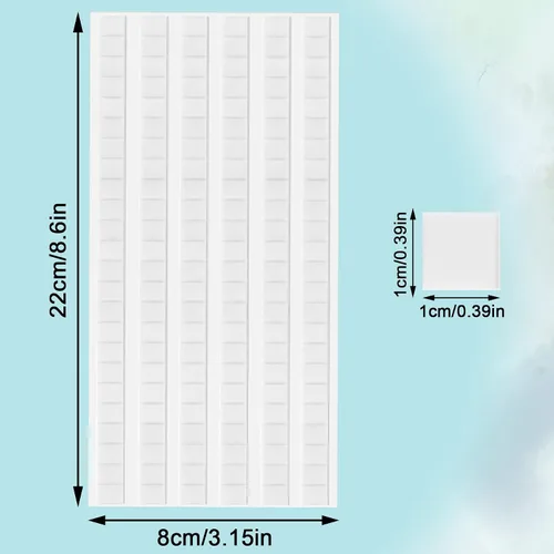 Miniatura 2 de JULBEAR - 144 piezas de masilla adhesiva para póster, pegajosa para pared, para colgar pósteres, fotos, notas, decoración - Blanca