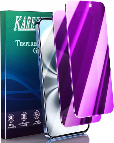 Miniatura 14 de KAREEN Paquete de 2 protectores de pantalla para iPhone 15/ iPhone 15 Pro, película de vidrio templado de 6.1 pulgadas, dureza 9H, antiarañazos, sin