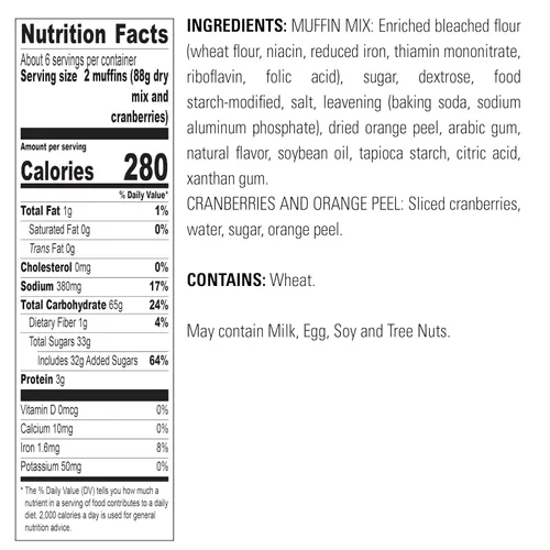 Miniatura 3 de Krusteaz Paquete Variado, Mezcla de Muffin con Remolino de Canela y Migas (21 oz), Mezcla de Muffin de Arándano Rojo y Naranja (18.6 oz), Mezcla