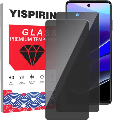 Miniatura 10 de Paquete de 2 protectores de pantalla de privacidad para Motorola Moto G 5G 2022 [dureza 9H] HD [negro] película de vidrio templado privado antiespía