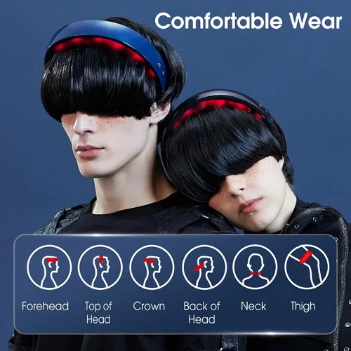 Miniatura 7 de Master Massage Masajeador eléctrico H2 mejorado para masaje de cabeza con calefacción, para cabello más fuerte, más grueso, 10 contactos
