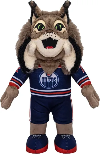 Miniatura 10 de Bleacher Creatures Anaheim Ducks Wild Wing - Figura de peluche de mascota de la NHL de 10 pulgadas (uniforme triangular verde azulado), una mascota