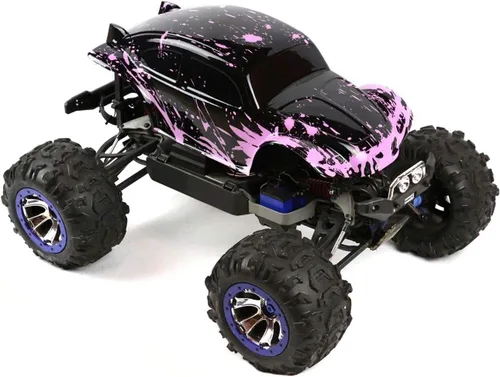 Miniatura 6 de SummitLink Cuerpo Personalizado Compatible para Coche o Camión RC de Escala 1/10 y 1/8 (Camión no Incluido) (Rosa Barrenario sobre Negro)
