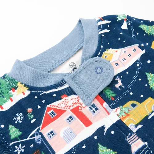 Miniatura 2 de HonestBaby unisex-baby Sleep and Play Footed Holiday Pajamas One-Piece Sleeper Zip-front Organic Cotton PJs Baby Boys, Girls, Unisex (LEGACY)