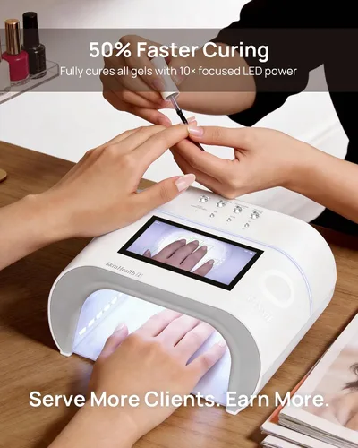 Miniatura 5 de Lámpara de uñas LED UV para uñas de gel – O NAIL AI Smart Precision Scan reduce la exposición a los rayos UV, secador de uñas de 109 LED