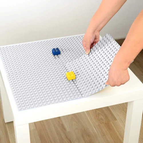 Miniatura 4 de MIMAX Placas base autoadhesivas compatibles con DUPLO, placa base para despegar y pegar para mesa de juego o pared de bricolaje, paquete de 4