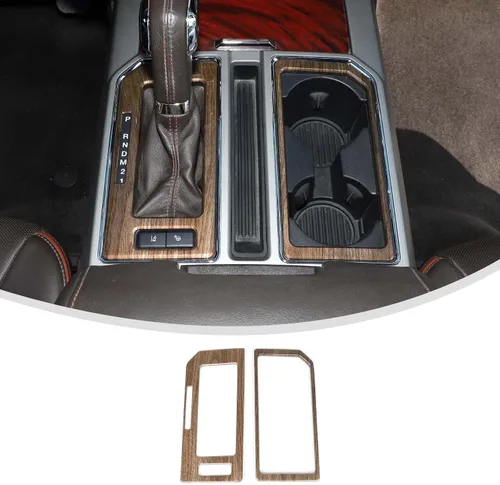Miniatura 10 de Linskip Cubierta del panel de cambio de engranajes compatible con accesorios Ford F150 2015 2016 2017 2018 2019 2020 Ford F150 2015 2016 2017 2018