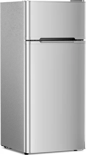 Miniatura 12 de Antarctic Star - Refrigerador compacto con congelador, mininevera de 2 puertas, estante ajustable, refrigerador pequeño para dormitorio, oficina