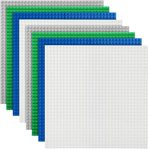 Miniatura 23 de Lekebaby Base de construcción clásica para ladrillos de construcción, 100% compatible con las principales marcas: placa base de 10 x 10 pulgadas