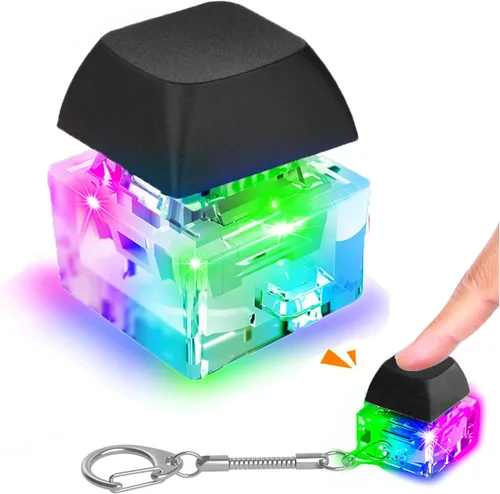 Miniatura 8 de Llavero de Teclado Juguetes Sensoriales Fidget, Clicker Fidget para Alivio del Estrés TDAH Autismo