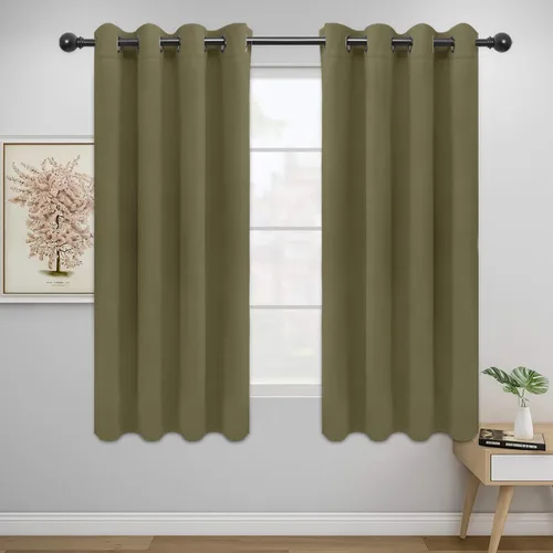 Miniatura 203 de Easy-Going - Cortinas opacas para dormitorio, aislamiento térmico sólido con ojales, cortinas de ventana para reducción de ruido, cortinas