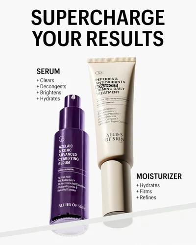 Miniatura 9 de Allies of Skin Suero aclarante facial azelaico y kójico Clínicamente probado para piel propensa al acné y a las imperfecciones 10% ácido