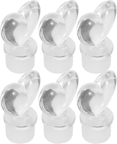Miniatura 4 de Tapones para botellas de vino, 6 unidades, tapones decorativos en forma de corazón, para licores, bebidas, bodas, cata de vinos, eventos, fiestas