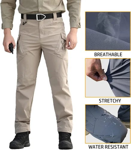 Miniatura 4 de ReFire Gear Pantalones tácticos de secado rápido para hombre, ligeros de verano, para exteriores, senderismo, cargo