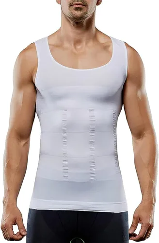 Miniatura 2 de SHAPERLUV - Camiseta sin mangas para hombre, camiseta moldeadora de cuerpo Shaperluv, para hombre, moldeador de cuerpo abdominal, camiseta sin