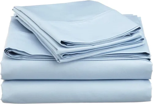 Miniatura 15 de Juego de sábanas de lujo de 600 hilos para sofá cama – Pima algodón 4 piezas sofá doble negro sólido ajuste hasta 5 pulgadas de profundo bolsillo