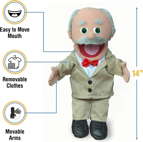 Miniatura 3 de Pops, abuelo hispano, marioneta de mano de 14