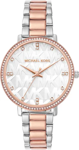 Miniatura 9 de Michael Kors Pyper - Reloj de acero inoxidable para mujer, con correa de acero, cuero o silicona