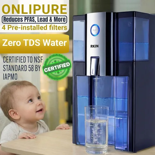 Miniatura 4 de Filtro de agua purificador de ósmosis inversa sin instalación - Edición Onlipure, filtro de agua de encimera, 0 TDS, Certificado por IAPMO R&T