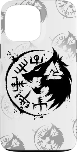 Miniatura 23 de iPhone 14 Plus Fenrir Wolf Fenris-Wolf - Viking Vegvisir Valknut Case