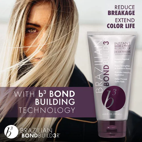 Miniatura 3 de B3 Brazilian Bondbuilder Instant Restore & Protect Reconstructor, 6 onzas líquidas (paquete de 1)