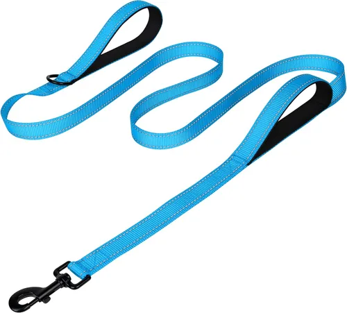 Miniatura 29 de Joytale - Correa resistente para perros grandes que tiran, doble asa para control de tráfico, correas reflectantes de doble cara para perros grandes
