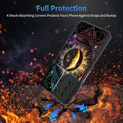 Miniatura 434 de Funda para Samsung Galaxy S22 Ultra 5G, Galaxy S22 Ultra con cubierta de cámara deslizante, funda resistente de doble capa con función atril Black