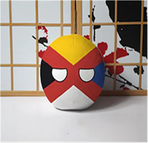 Miniatura 55 de Polandball Countryballs Muñeco de peluche Ucrania España Hungría Portugal Rumanía Grecia Austria México Polonia Ball (15,3.8 pulgadas)