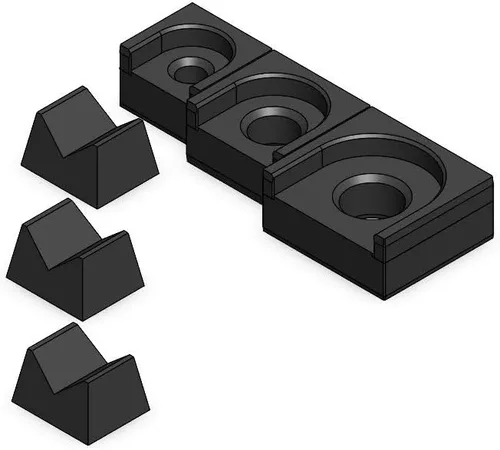 Miniatura 46 de MagAttach Juego de organizador de trinquete (juego de 3 piezas (2 paquetes), Verde/Negro)