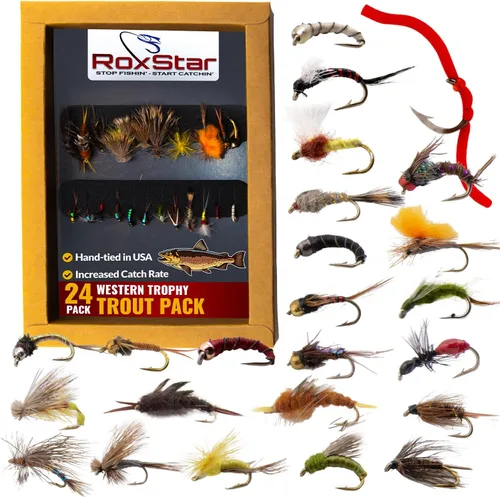 Miniatura 8 de RoxStar Fly Shop Trophy Trout Top Wet & Dry Flies for Trout. Proven Nationwide to Catch Fish! Tied in-House Never Outsourced Fly Fishing Gift