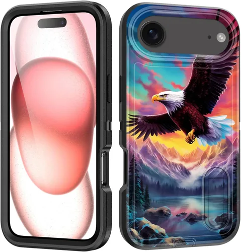 Miniatura 137 de Funda para iPhone Air con soporte integrado, a prueba de golpes, polvo y caídas, 3 capas, grado militar, funda protectora para iPhone Air de 6.5