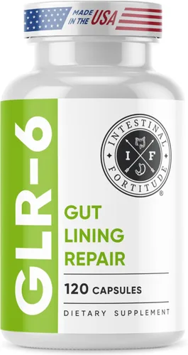 Miniatura 8 de Intestinal Fortitude AI-5 & GLR-6 Suplemento de salud digestiva en cápsulas con glutamina, cúrcuma, curcumina para la salud intestinal y apoyo