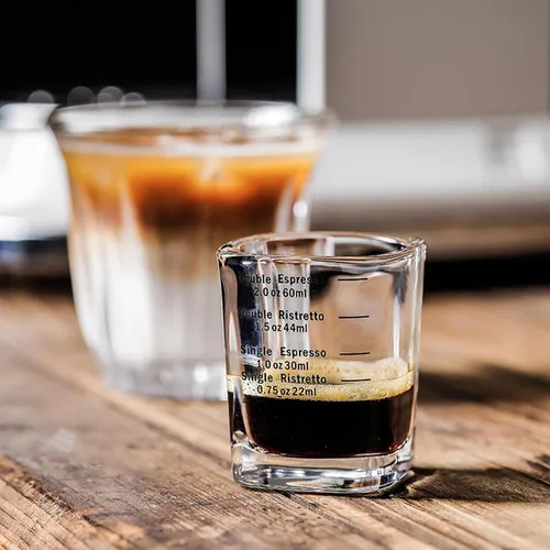 Miniatura 4 de Vasos de chupito de espresso, 26 mediciones incrementales, 2 onzas líquidas (resistentes, paquete de 2)
